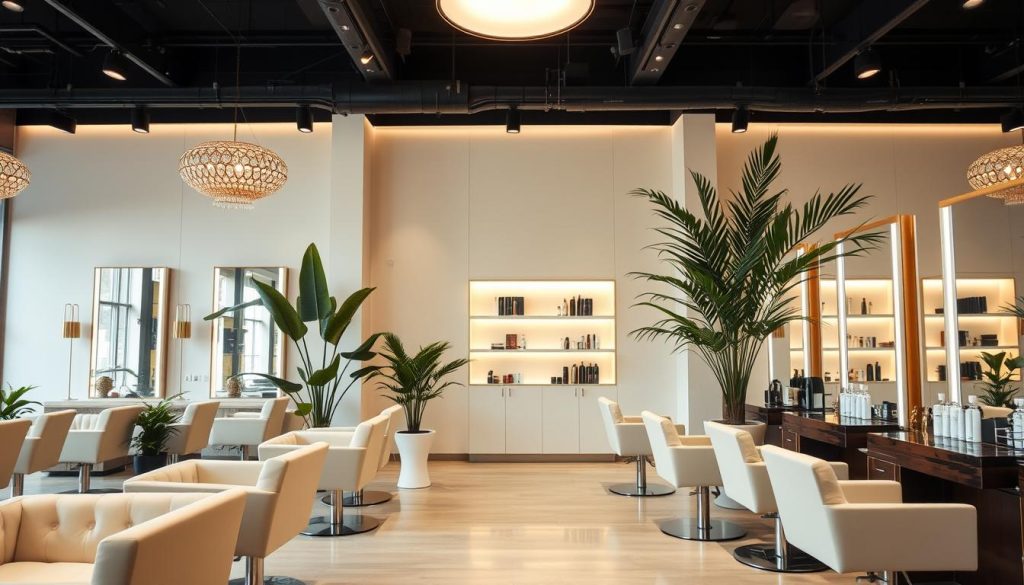 luxury hair salon experience